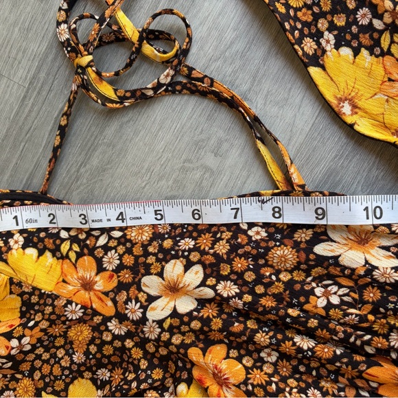 Retro Boho Mi Ami Francesca’s Whimsygoth Floral Maxi Dress M | fairy core - Picture 11 of 13